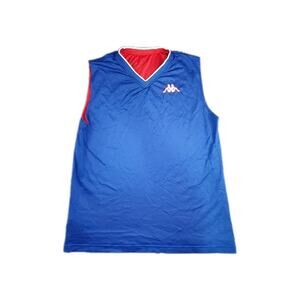 Kappa Jersey Sleeveless Shirt Men's Size XL Reversible Blue Red Basketball Z3-33